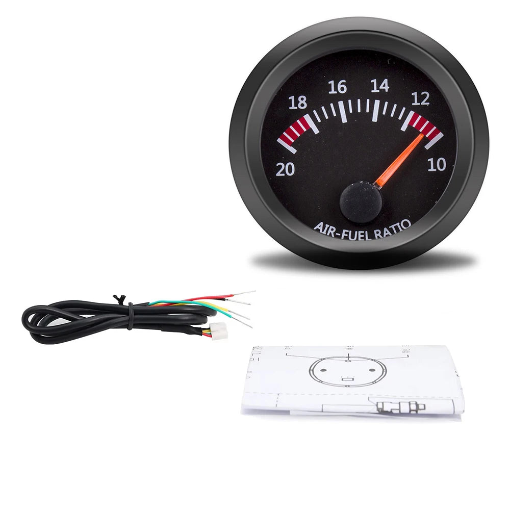 12V 52mm Car Gauge Set | Water Temp Oil Temp Voltmeter Oil Press Vacuum Boost Air Fuel R detail view