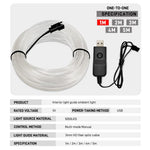 Car Interior Decorative Lamps EL Wiring Neon Strips Dashboard Auto LED Ambient Lights DIY Flexible Atmosphere Lamp 1M/3M/5M