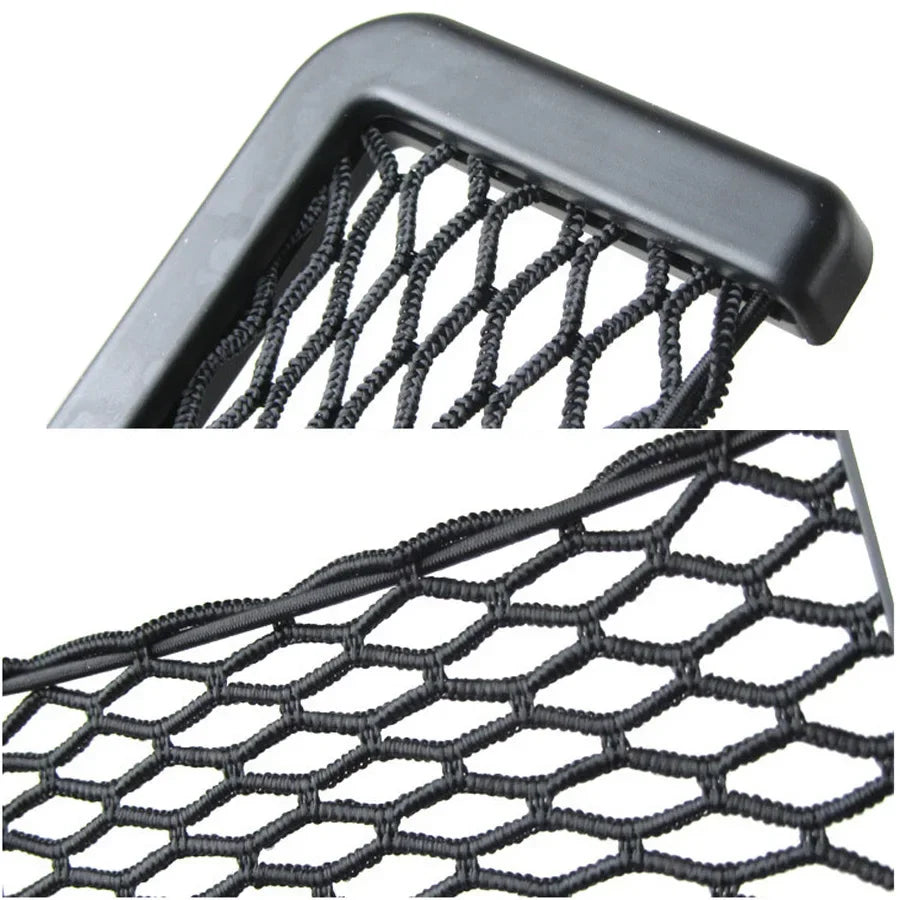 1pcs Car Organizer Storage Bag Auto Paste Net Pocket Phone Holder Car Accessories 20* alternate view