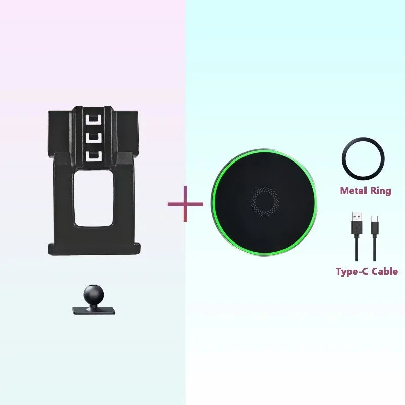 Magnetic Car Phone Holder for BMW X3 G01 2018 2019 - 2021 15W Wireless Charging Phone Stand MagSafe Base Car Cell Phone Holder