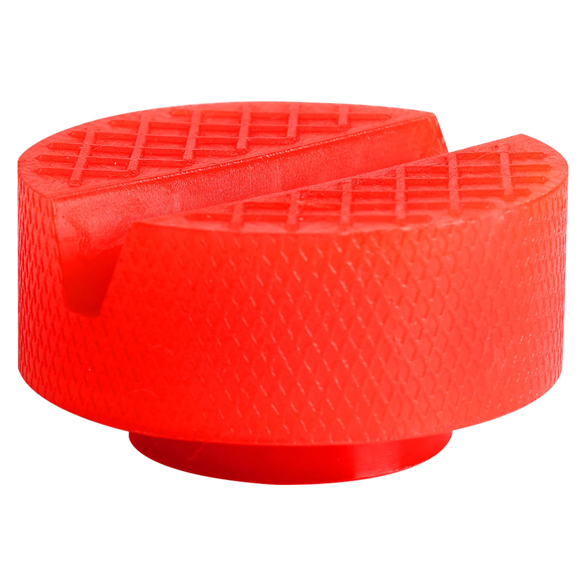 Car Lift Jack Support Stand Polyethylene Pads Wheel Dolly Slotted Floor Frame Rail Ada close-up view
