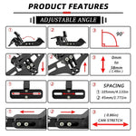 Yamaha T-MAX 500/530/560 License Plate Holder | Number Plate Frame & Turn Signal Bracket detail view
