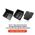 YZ Tesla Model 3 Highland 2024 Model Y Juniper 2025 Storage Box Center Armrest Hidden close-up view