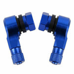 2PCS CNC Motorcycle 90 Degree Angle Valve Stems | Aluminum Tubeless Tire Pressure Che lifestyle view