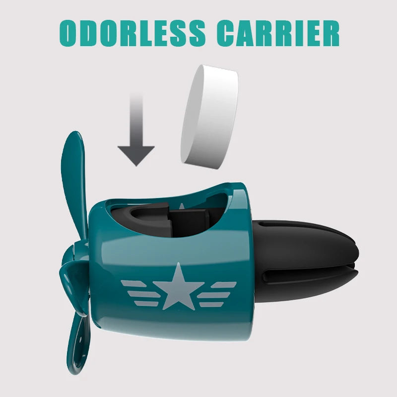 DIY Perfume Compatible Odorless Car Vent Clip | Air Freshener Fan Decor alternate view