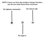 15W Fast Charging Wireless Charger Car Mount Phone Holder | Automatic Clamping for Peuge detail view