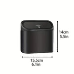 Mini Car Trash Can with Lid, Leak-Proof additional angle