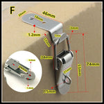 90 Degree Duck Mouth Toggle Latch Spring Loaded Hasp Lock Wooden Case Box Fastening Clip detail view
