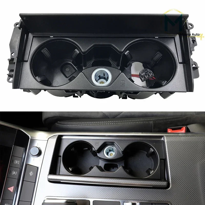 For Audi A6 A7 C8 2019-2023 Front Armrest Cup Holder Assembly | Car Interior Trim Acc lifestyle view