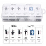 Auto Fastener Clip Mixed Car Body Push Retainer Pin Rivet Bumper Door Trim Panel Fast alternate view