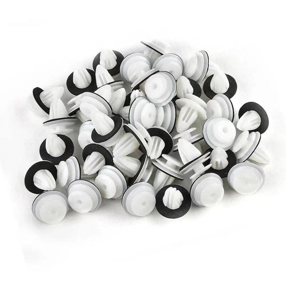 50Pcs Auto Bumper Mudguard Automotive Fastener Clip Car General Accessories Car Interi close-up view