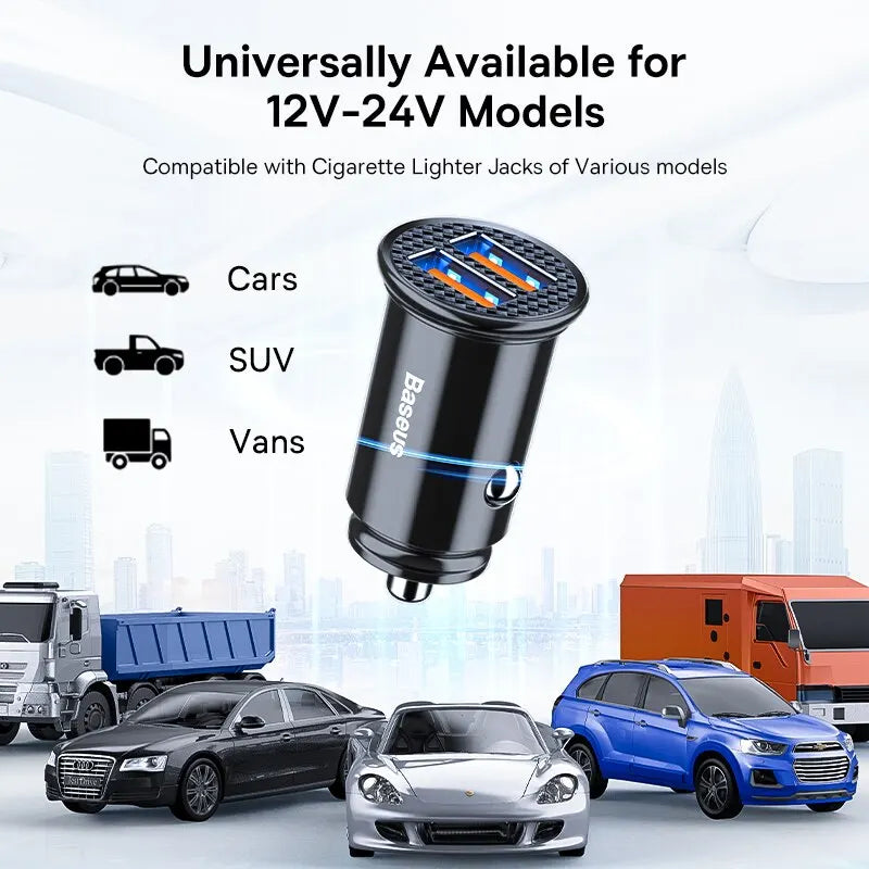 30W USB Car Charger Quick Charge 4.0 3.0 USB PD Fast Charging alternate view
