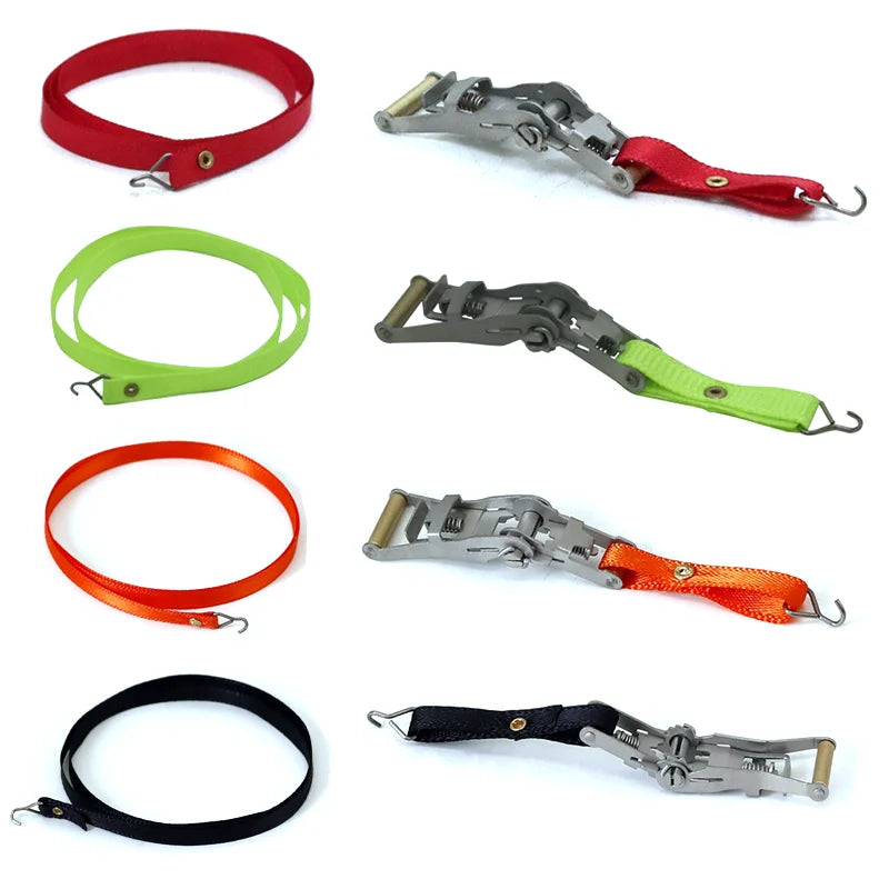 Model Simulation Rope Tensioner Fastening Belt Strap for 1/14 Tamiya Truck 1/10 RC Crawler Car Traxx
