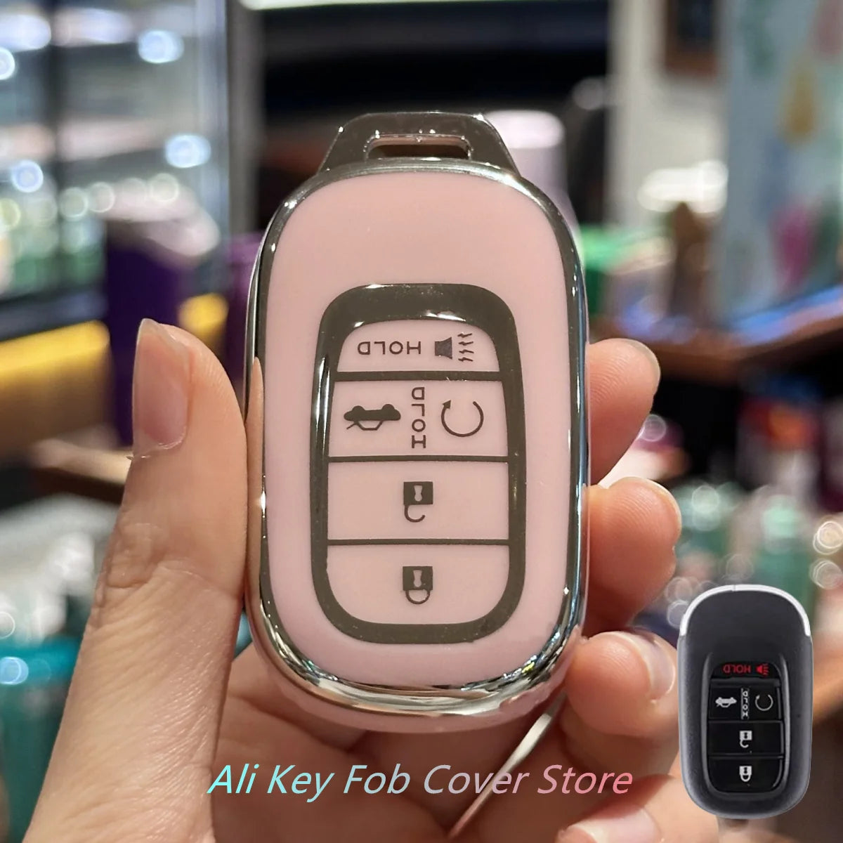 Honda Key Fob Cover & Protector – Soft TPU Case for 2022–2024 Civic, Accord, HR-V, Pi alternate view