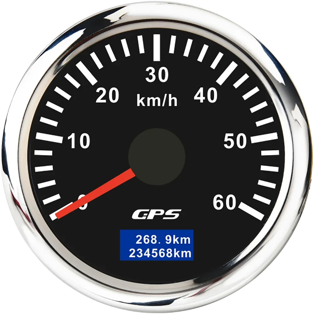 30/60/80/120/200 Km/h GPS Speedometer 52MM Car Truck Speed Gauge Meter With GPS Antenna detail view