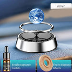 Solar Floating Planet Car Aromatherapy Diffuser Gravity Metal Scent Long-Lasting High-End Rotation Interior Sensing Z6C8