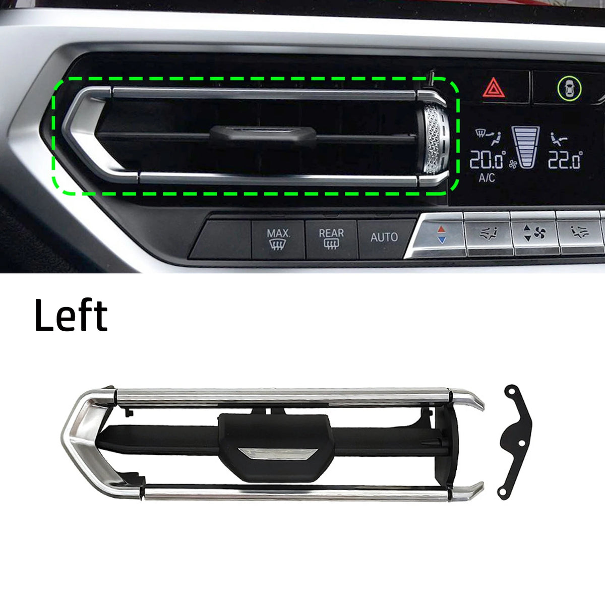 Front Air Outlet Grille Slide Repair Kit 64119855415 AC Vent Trim Clip Plastic Direct Replacement For BMW For 1 Series/