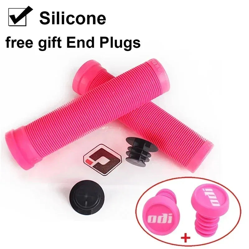 ODI Silicone MTB Handlebar Grips Shock-Absorbing Mountain Bike Scooter BMX XC 22.2m additional angle