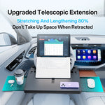 Folding Car Tray Table | Steering Wheel Desk Mount for Laptop and Food alternate view