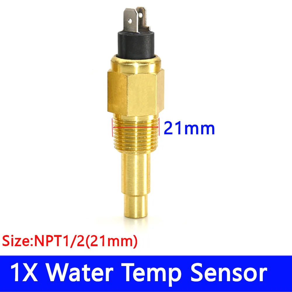 Car Boat Diesel Engine 5 Gauge Instrument Panel Set | GPS Speedometer Tachometer Fuel alternate view