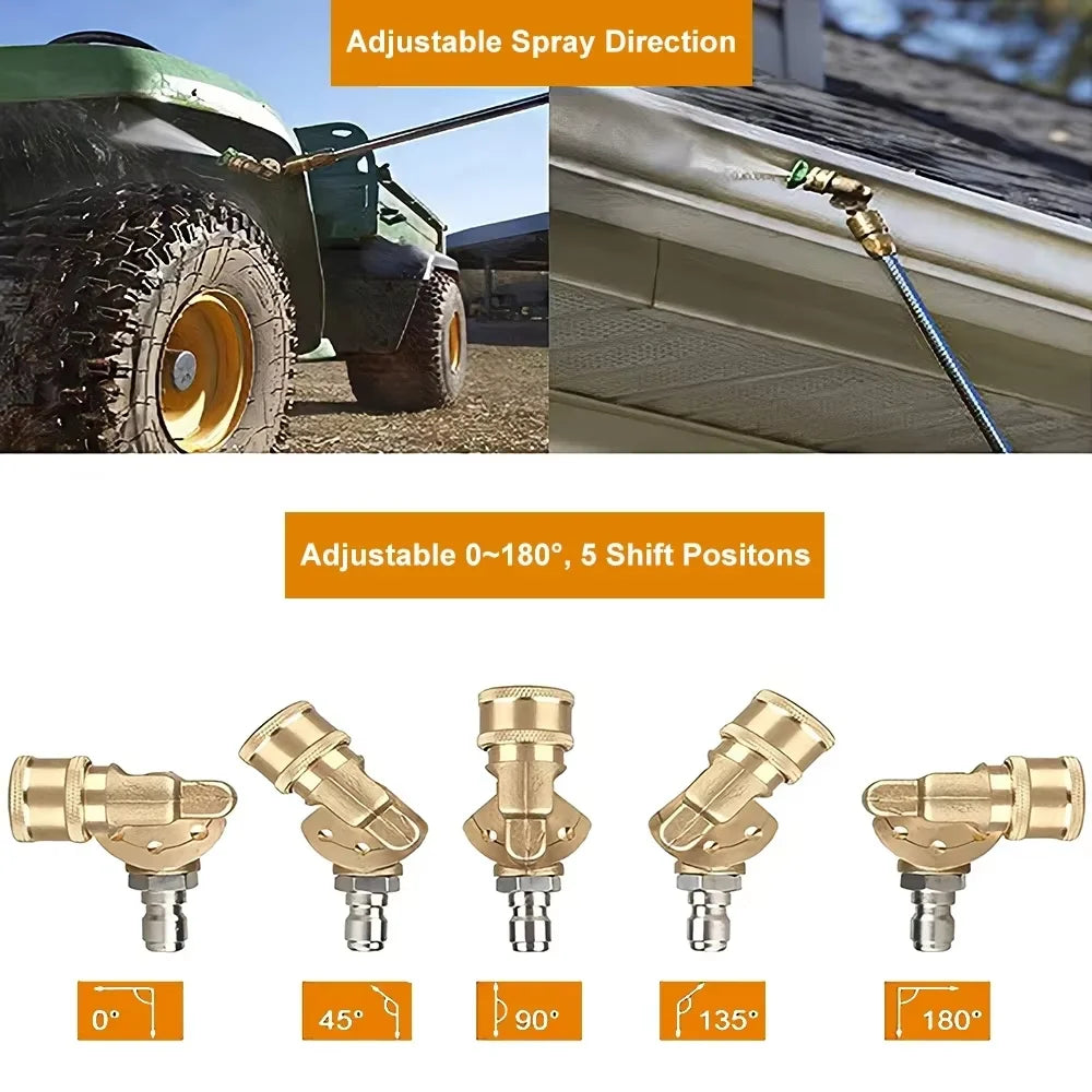 High Pressure Spray Gun Wand Tips | Car Cleaning Jet Washer Lance Nozzle additional angle