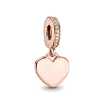 925 Sterling Silver Trinkets Rose Gold Locks And Keys Charm Of 925 Chain Bead Fit O additional angle
