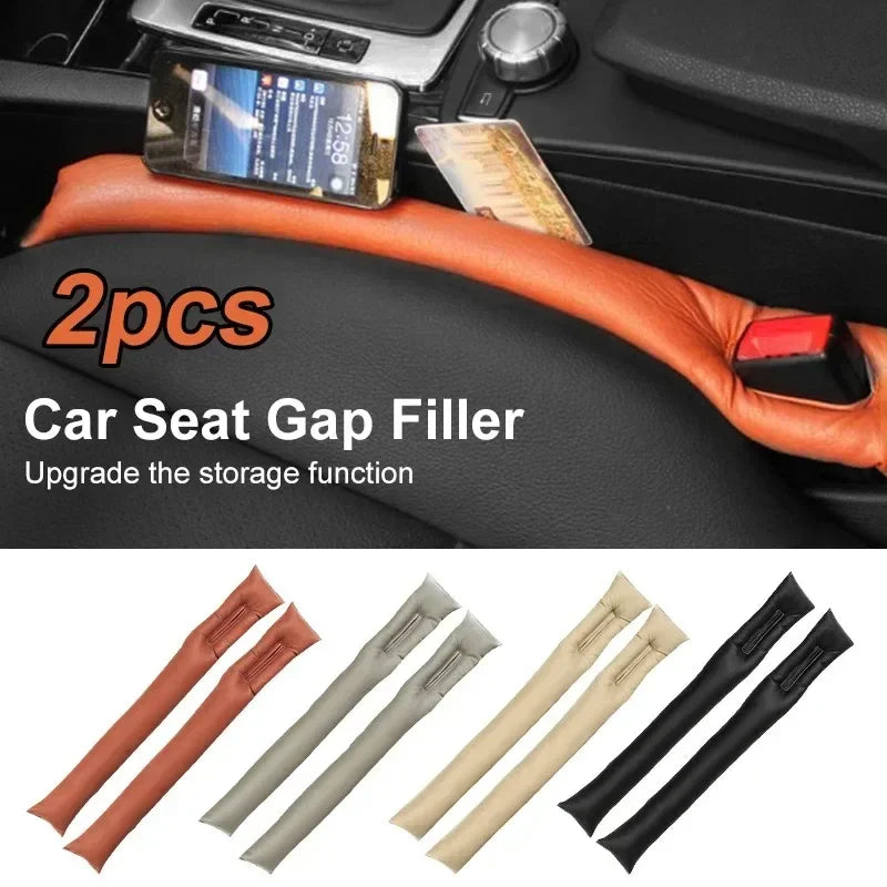 Leather Car Seat Gap Filler Organizer 4PCS