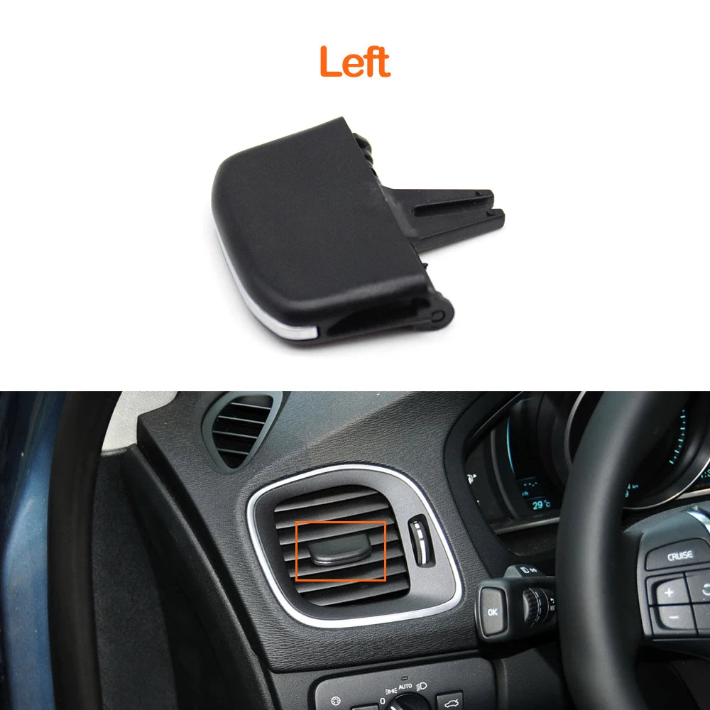 S60 V60 Car Left Right Central Console Air Conditioner AC Vent Outlet Slider Paddle Clip Tab Clip Repair Kit For Volvo 2011-2019
