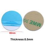 JCD 10pcs Silver Magnetic Metal Plate for Car Phone Holder | Universal Iron Sheet Moun close-up view