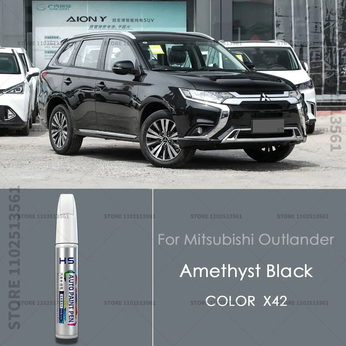 For Mitsubishi Outlander Car Paint Repair Pen Paint Scratch Repair Accessories White W85 detail view