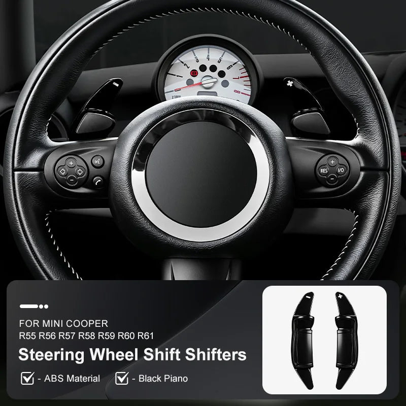 Car Steering Wheel Shift Paddle Shifters Extension for MINI Cooper S JCW R55 R56 R57 alternate view