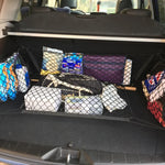 Car Trunk Elastic Cargo Net Nylon Mesh Organizer close-up view