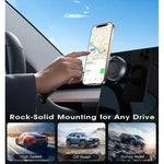 Folding Strong Magnet Magnetic Phone Holder 360° Rotation Desk Car Vacuum Suction Win lifestyle view