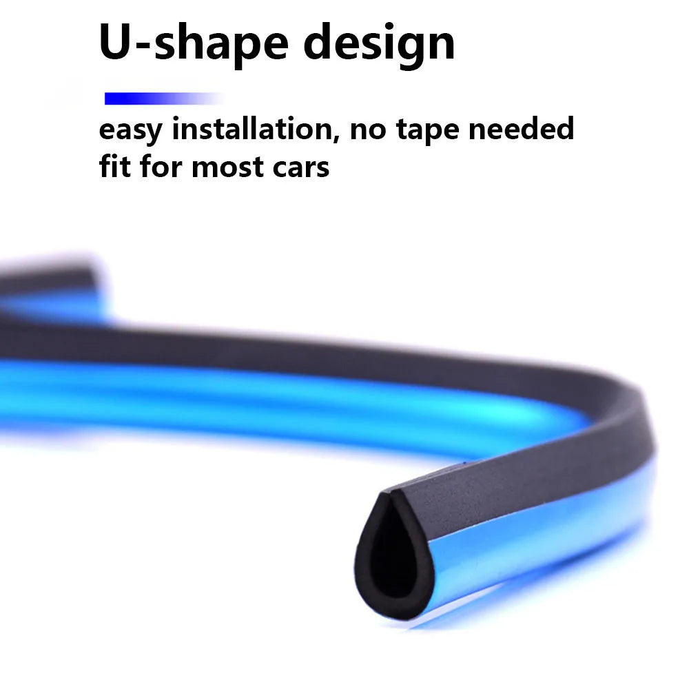 Car Door Edge Corner Protector Trim Strips 10 Pcs close-up view