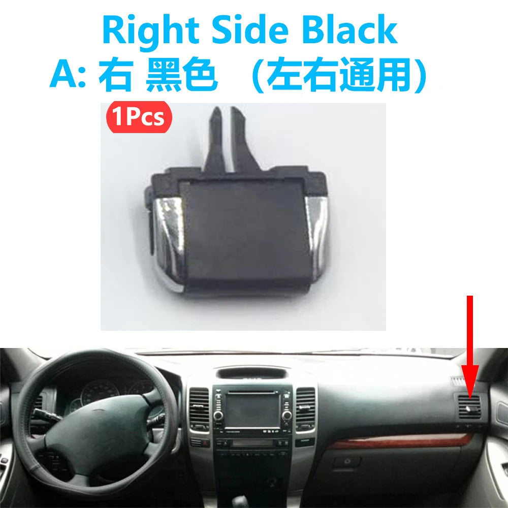 Ruili69 5 Air Outlet Penal Louver regulator paddle clip adjustment For Toyota Land Cruiser Prado LC120 Lexus GX 470 2003-2009