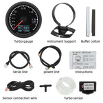 7-Color Backlight Display Gauge Set | Boost Water Temp Oil Pressure Tachometer alternate view