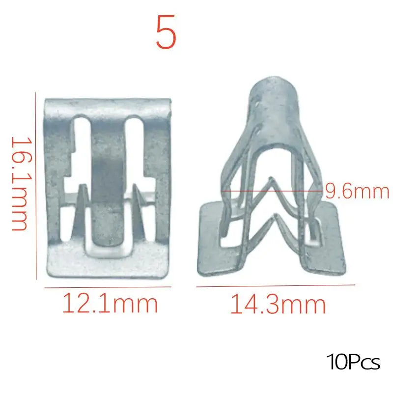 10 Pcs Universal Auto Front Console Dash Dashboard Retainer Rivet Fastener U Type Cli alternate view
