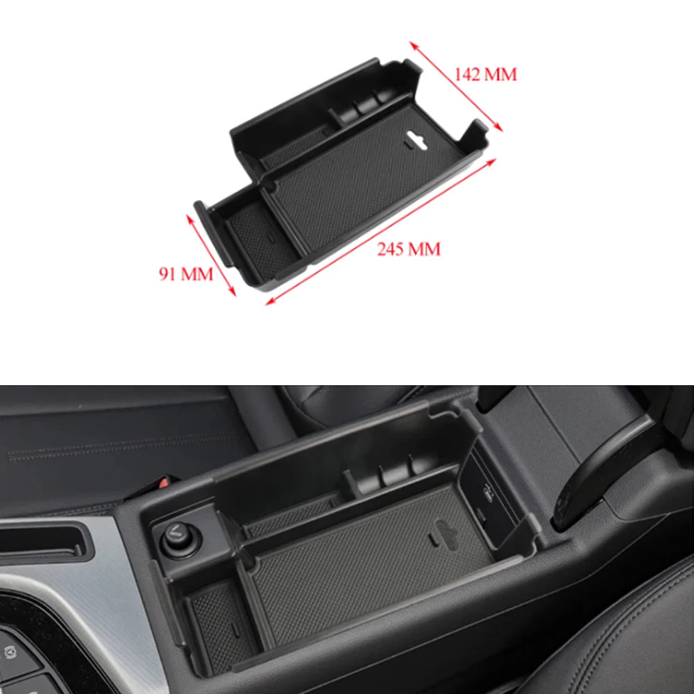 Car Central Armrest Storage Box Tray For Audi A4 B9 A5 F5 S5 S4 2017-2023 Container Or close-up view