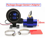 Car Water Temperature Gauge with Voltmeter 2 in 1 | -10 to 110 Celsius LCD Display additional angle