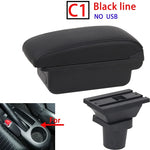 For Toyota Yaris 2005 2006 2007 2008 2009 2010 2011 Car Armrest Box with USB Intern additional angle