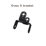 Black Multi Dof Robot Parts Accessory M3/M4 Screw U Beam Servo Bracket For Robot Kit Standard Part Steering Bearing Bracket Kit