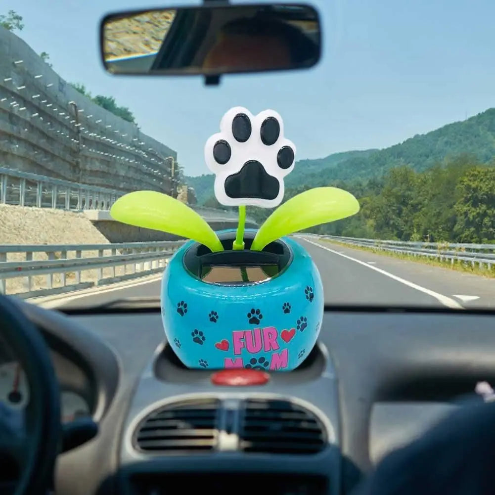 Car Decoration Swinging  Solar Power  Car Gadgets Car Dashboard Ornaments Flower Swinging Solar Powered Dancing Flower