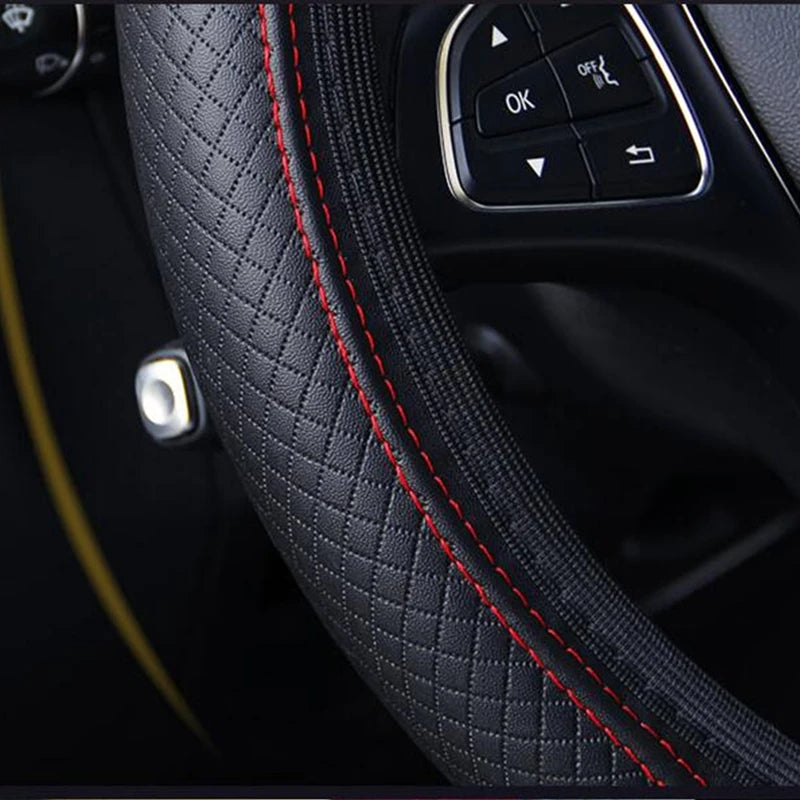 37/38cm Automobile universal steering wheel cover non-slip car steering wheel cover n lifestyle view