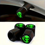 4pcs Alien Car Wheel Tire Valve Cap Stem Air Cover | Metal Tire Valve Caps for Car Tr alternate view
