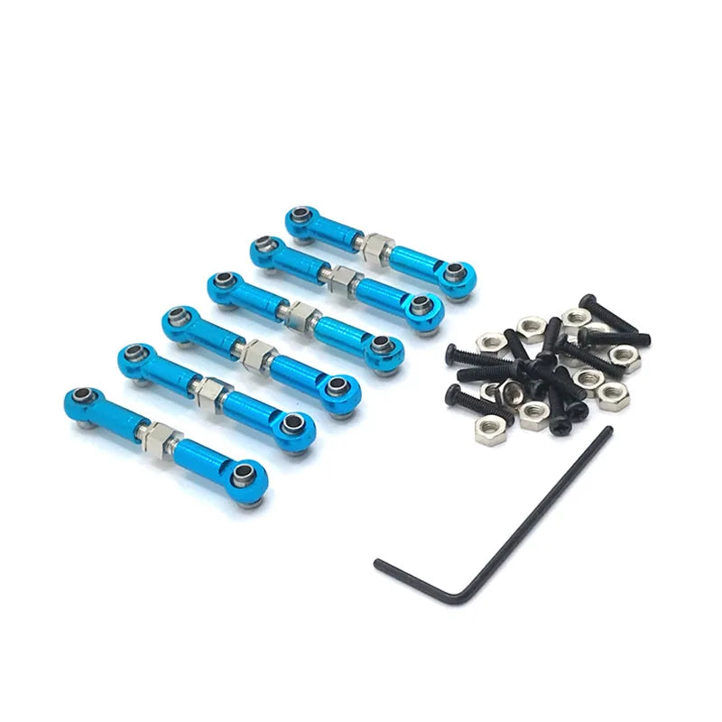 Metal Linkage Pull Rod Front /Rear Servo Link Tie Rod for Wltoys 184011 A949 A959 A969 A979 K929 1/1