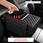 Center Console Organizer with Cup Holder Car Armrest Storage Box Armrest Heightening Cushion Pad for Car Interior Auto Accessory