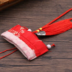 Chinese Style Embroidery Drawstring Pouch Empty Bag additional angle