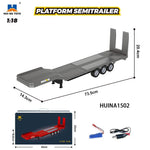 1/18 RC Truck 1501 770S Alloy Tractor 2.4G Remote Control Engineering Trailer alternate view
