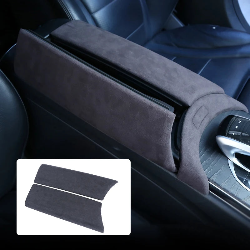 Car Center Console Armrest Storage Box Cover Trim FOR W205 Mercedes Accessories Benz C GLC Class X253 2015-2017 2018 2019 2020