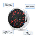 GPS Speedometer and Tachometer Combo | 2 in 1 110mm Gauge with GPS Antenna alternate view